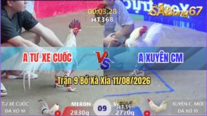 Trận 9 Xà Xía 11/08/2026 – Anh Tư Xe Cuốc Đụng Độ Với Anh Xuyên CM